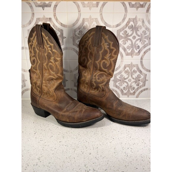 Ariat Men’s R Toe Boots Size 9.5 - Picture 1 of 8